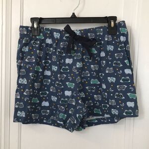 🐑 Sheep print pajama shorts